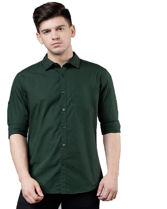 Image of U-Turn Casual Shirt for Men || Shirt for Men Stylish || Men Stylish Shirt || Men Solid Plain Shirt