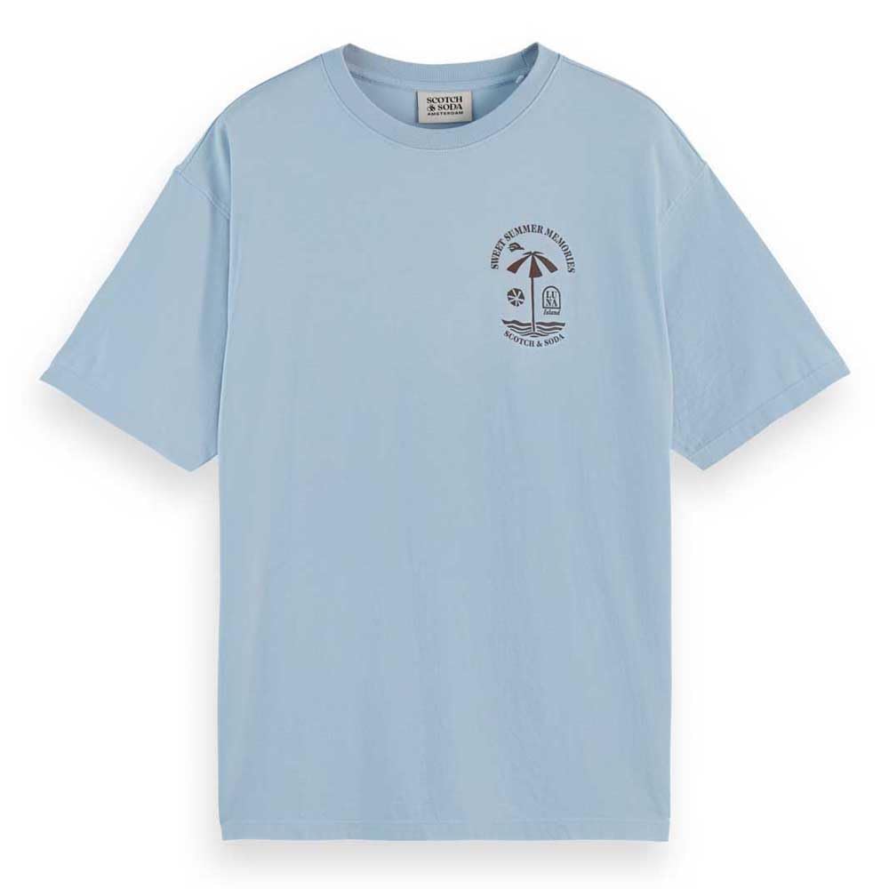 Scotch & Soda Herren Front Back Artwork T-Shirt T-Shirt