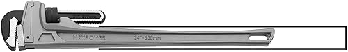 Miniatura 5 de MAXPOWER Llave de tubo de 24 pulgadas (23.622 in) con mordaza de gancho flotante forjada y tratada térmicamente y mango de aluminio fundido ligero