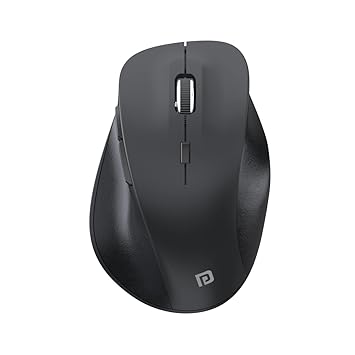 Portronics Toad 24 Wireless Mouse, with 2.4 GHz USB Nano Receiver, Adjustable DPI up to 1600, Dual-Function Scroll Wheel, for Laptop, Mac, PC (Black) - image, photos