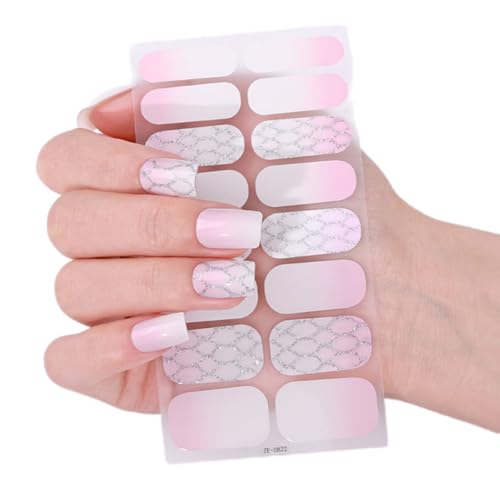 French Tip Gels Nails Strips Nails Polish Wraps Glittering Gels Nails Sticker Manicures Supplies Nails Art Decoration