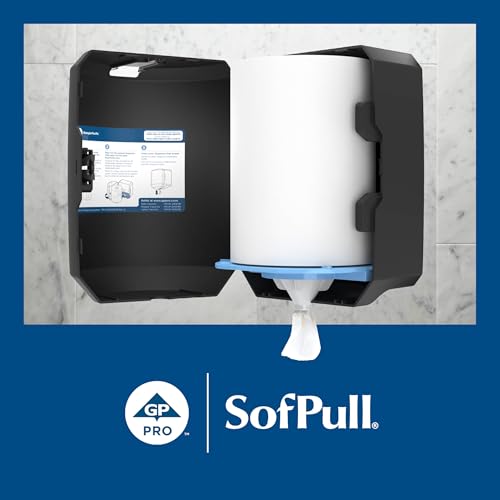 Georgia-Pacific SofPull Junior Centerpull Premium Paper Towel by GP PRO, Georgia-Pacific, White, 28125, 8 Rolls Per Case