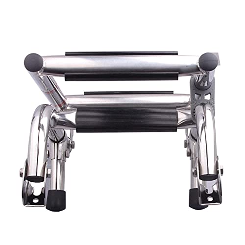 Escalera plegable de acero inoxidable 3 peldaños miniatura 3