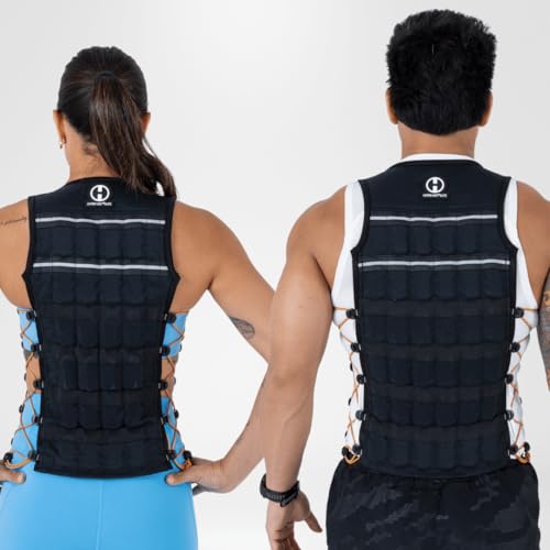Image of Hyperwear HyperVest ELITE Adjustable Weighted Vest for Women and Men - Thin Steel Weights, Stretch CORDURA Fabric - Weight Vest for Walking, Running, Strength Training