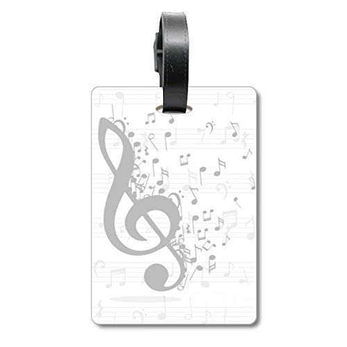 Clé de sol flappg note de musique sac tag bagage pour éviter les pertes