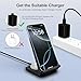 Wireless Charger 2 in 1, 20W Fast Wireless Charging Stand Station Foldable for iPhone 17 16 15 14 13 12 Pro Max/XS,Air Pods, for Samsung Galaxy S25/S24/S23/S22/S21/S20,Note20/10,Galaxy Buds