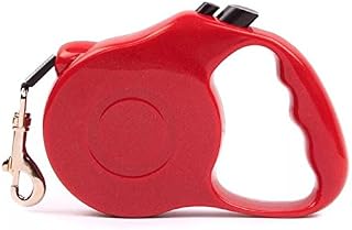 SHINE EXTENDING DOG LEAD RETRACTABLE DOG/PUPPY/CAT AUTO RETRACT LEAD/LEASH 3M LONG 20 KG (RED)