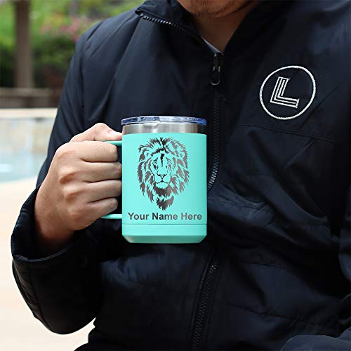 Lasergram 15Oz Vacuum Insulated Coffee Mug, Hawaiian Sea Turtle, Personalized Engraving Included (Teal) #TOP2