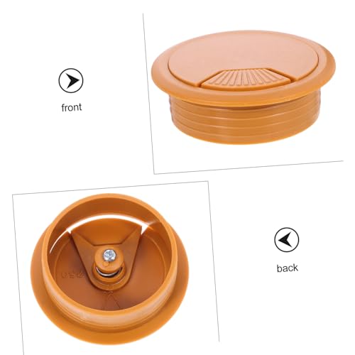 DOITOOL 5 piezas Tapas redondas de plástico para orificio de cables en escritorio, organizador de cables fácil de instalar para oficina y hogar, gestión ordenada de cables de escritorio miniatura 3