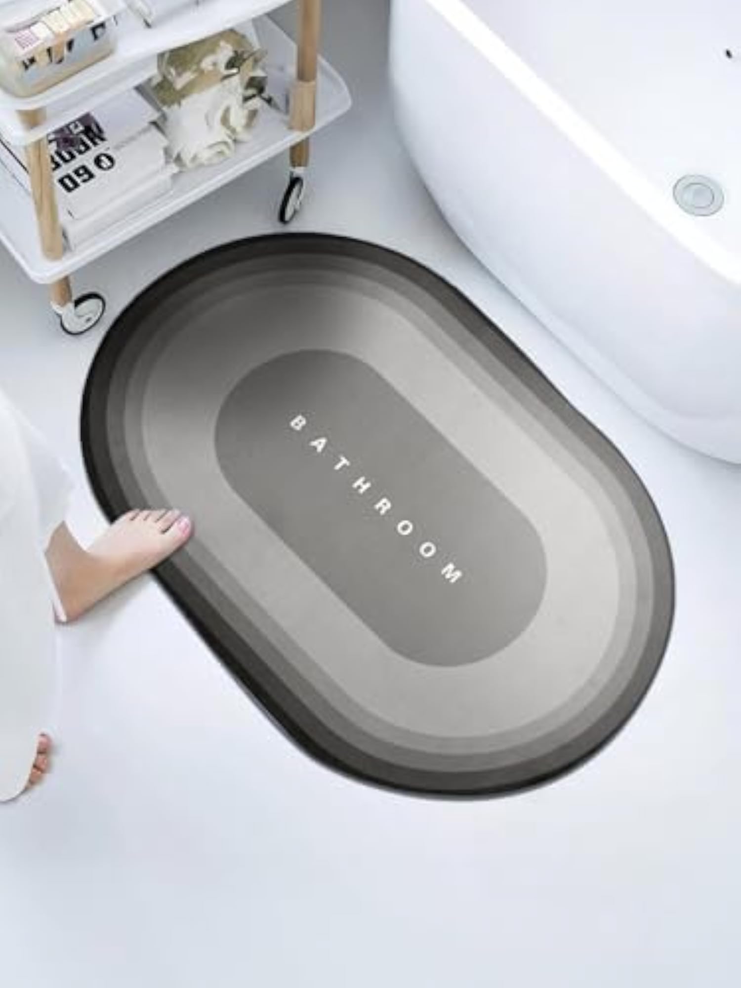 Premium Silicon Floor Mat, Super Absorbent Bath Mat