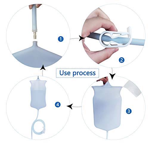 Abyclean Non-Toxic Silicone Enema Bag Kit Bpa And Phthalates Free Anal Douche For Colon Cleansing With Hose, 3 Nozzle (2 Quart Transparent) #TOP5
