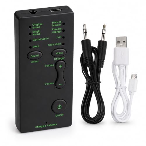 Image of SAFETYNET Voice Changer for Mobile Phone | 6 Voice Effects Sound Card | Rechargeable Portable Voice Modulator | Voice Changer for Gaming, Voice Chat, Live Streaming, Online Classes & Entertainment