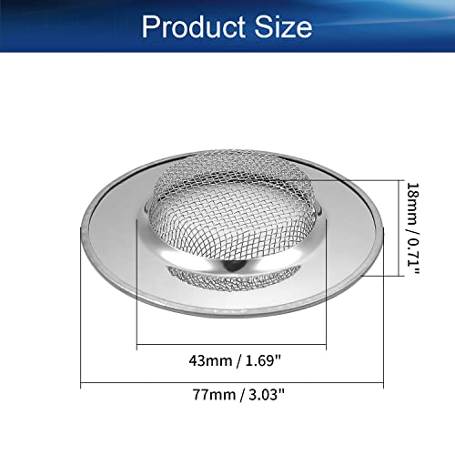 Colador para fregadero 77 mm acero inoxidable 2 pcs miniatura 2