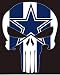 Kramer sticker's shop Set of 2 Punisher Dallas Cowboys Vinyl Stickers Skull 5"x4" Car Truck Auto Logo Dallas Cowboys Window Decal