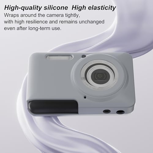 Funda de silicona para Kodak PIXPRO FZ55 con protector y correa miniatura 6