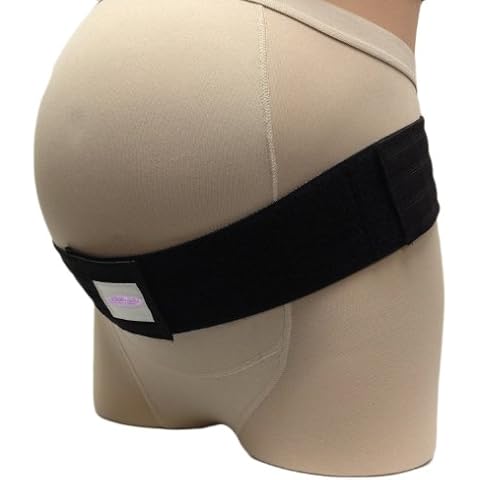 GABRIALLA Maternity Belt | 2 in 1 Maternity Support and Post Pregnancy Hip Wrap | Back Support | Abdominal Binder | Belly Band | MS-14, Black,XX-Large 46-52", 1053522womens Cover