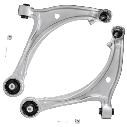Image of Detroit Axle - 6pc Front End Control Arms Kit for 2005-2010 Honda Odyssey 2 Lower Control Arms w /Ball Joints 4 Inner & Outer Tie Rod End Links 2006 2007 2008 2009 Replacement