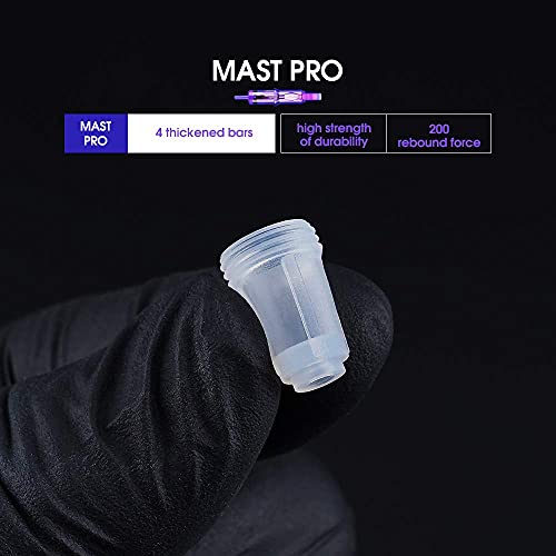 Image of Mast Pro Tattoo Cartridges 20Pcs Disposable Needles Bugpin Round Magnum 1209RM