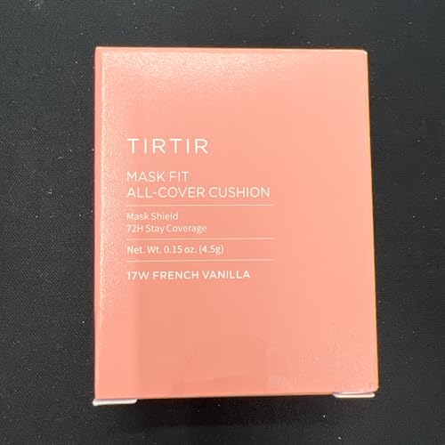 Image of [*Mini Size*] TIRTIR All Cover Pink Cushion | Korean Cushion Foundation, (#17W French Vanilla, 0.15 Fl Oz)
