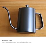 Pour Over Coffee Gift Set - 7-Piece Barista Kit: Hand Grinder, Pour Over Dripper, Glass Server, Matte Black Kettle, Precision Scale & Filters - Ideal for Coffee Lovers & Home Brewing - Image 5