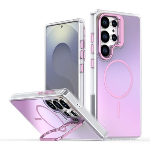 Étui magnétique antichoc en métal avec support pliable Galaxy S23+