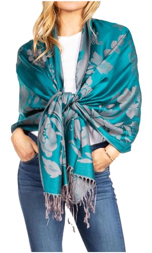 Sakkas Tawny Reversible Butterfly Pashmina/Shawl/Wrap/Stole