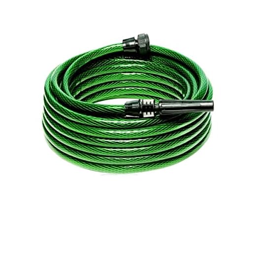 Mangueira trançada de Jardim de 10/20/30 Metros Não Dobra Portátil 2 Cores Recapada Flexivel Esguicho Resistente (10 Metros Verde)