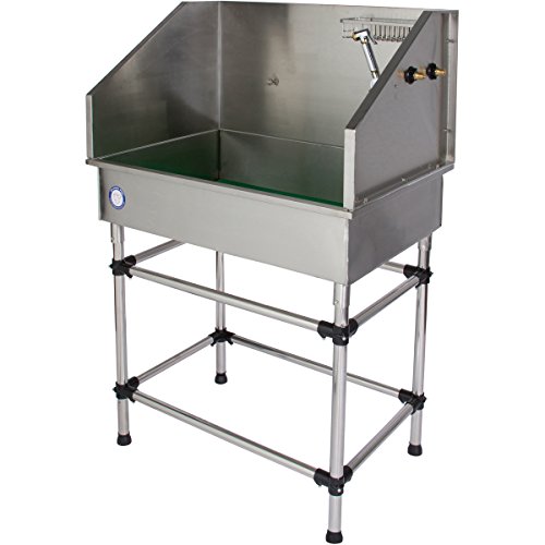 Flying-Pig-38-Stainless-Steel-Dog-Cat-Pet-Grooming-Bath-Tub-wFaucet-Sprayer-Shampoo-Rack-Hair-Trap Flying Pig 38 Stainless Steel Dog Cat Pet Grooming Bath Tub wFaucet Sprayer Shampoo Rack Hair Trap