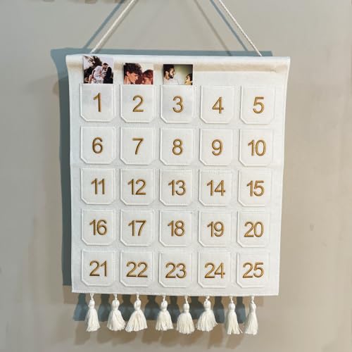 Gisela D AD-001 Christmas Countdown Advent Calendar With Pockets,Christmas Picture Countdown Board,Photo Advent Calendar- Advent Calendars For Kids Chocolate & Candy thumb #5