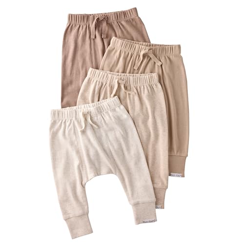 Image of Jordan 4-Pack Jogger Baby & Toddler Pants 100% Organic Cotton Bottoms for Boys & Girls​
