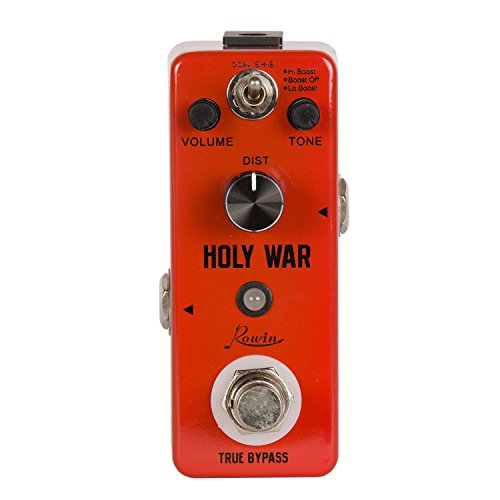 Rowin Analog Heavy Metal Distortion Pedal for Guitar True Bypass