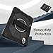 Shockproof Protective Case Compatible with Huawei MatePad Air 12 inch Case/Matepad 12X 2024 Tablet Cover with Pencil Holder,Protective Cover Heavy Duty TPU Cover Shoulder Strap(Black)