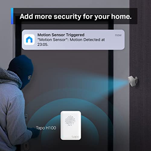 Image of TP-Link Motion Sensor Starter Kit: Motion Sensor T100 + Hub H100 (Long Battery Life, Wide Range Detection, Adjustable Sensitivity, Real-Time Notification, Smart Action)