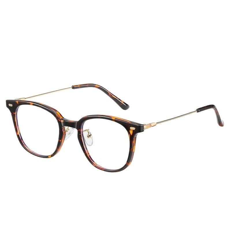 QINZHENZ Gafas de Lectura ovaladas Retro for Mujer, antiluz Azul, for Ordenador y presbicia.(C1,2.50)