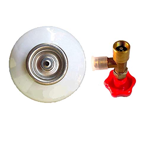 Image of Jagdish Refrigeration R22 Gas Can (Refromax) with Genuine Can Valve Refrigerant Net Weight 1 kg for Air Conditioner /Gas Weight 800 Gram - Multicolor