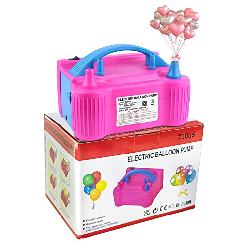 Teenza Bomba de Globo - Bomba de Globo eléctrica con Doble Boquilla (ac220-240v 600w) - inflador portátil de Globo para Decorar el cumpleaños de la Boda de la Fiesta