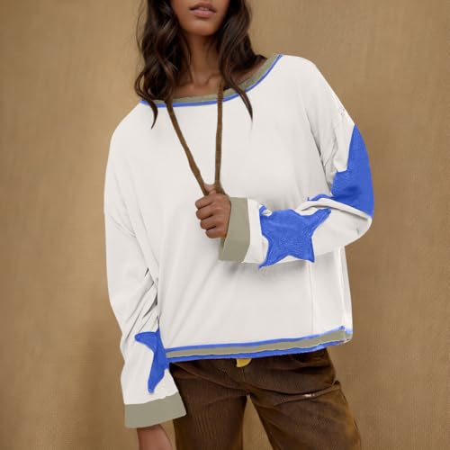 Oversized-Crewneck-Sweatshirts-for-Women-Star-Print-Pullovers-Long-Sleeve-Tops-Trendy-Going-Out-Tops-Y2k-Sweater-Tops 41Rw