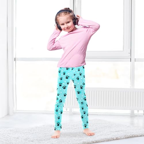 Girls' Leggings Cute Paw Prints Kids Yoga Tights Pants 1 Pack 208522074