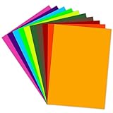 Lakeer A4 Bright Color Paper - Multi Colour | 120 GSM-Premium Bright Colour Paper | Pack of 50 Sheets, 10 Colours X 5 Sheet Each (29.7cm X 21cm) | Ideal for Art, Craft, Printing, etc
