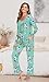 TAOHUADAO Womens Pajamas Set Fall Long Sleeve Tops and Pants with Pockets Ladies Plus Size Pjs Set Winter 2 Piece Loungewear M, Mint Green