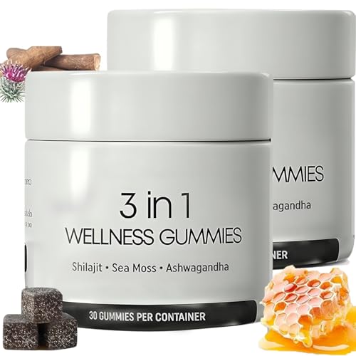 3 in 1 Gummies, Male Balance Gummies, Natural Energy Boost, Immune Support, 30 Day Supply Per Bottle