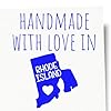 Handmade with Love in Rhode Island Slim Pre-Inked Stamp - 1-5/8 Size, Crafting & Personalization, Ideal for Rhode Island Residents & Makers, Unique Handmade in RI Stamp, Made in Stamp #3
