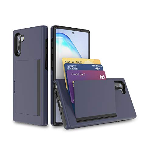 FDTCYDS Galaxy S21 FE Case with Card Holder,Shockproof Armor Silicone Hybrid Rugged Protective Wallet Cover Case for Samsung Galaxy S21 FE Edition - Grey