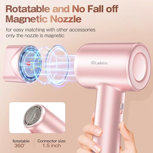 2026 Upgrade Labiim Hair Dryer, High-Speed Ionic Blow Dryer with Brushless Motor for Fast - image 6