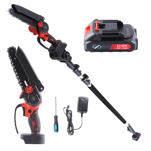 チェーンソー 高枝チェーンソー 充電式 電動 コードレス たかえだきり...