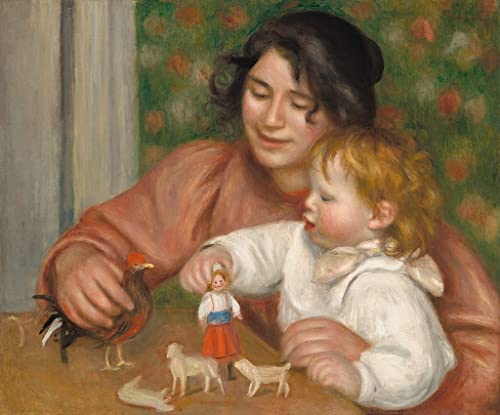 Affiche Toile Renoir 60x90cm Gabrielle et Jean Portrait Art