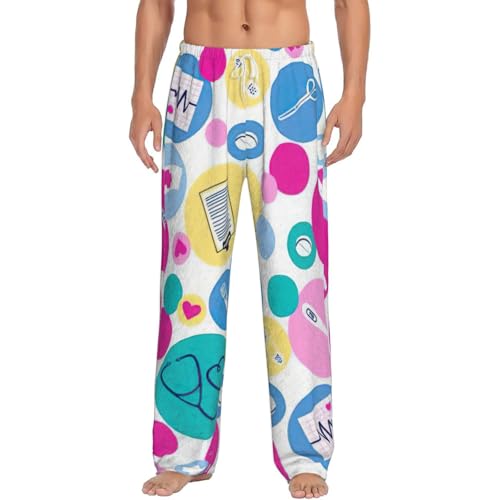 Pantalon pyjama flanelle homme contre le froid nocturne à la maison