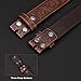 SANSTHS 3 Pack Western Belts for Men Woman without Buckle, Cowgirl Cowboy Belt for Buckle Western Leather Belt for Jeans, Leaf/Black Brown Coffee