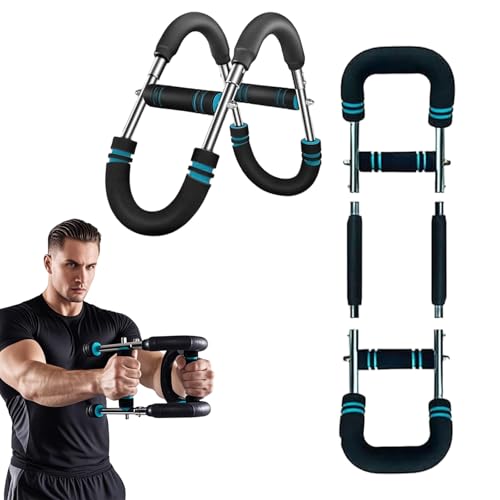 Twister Armtrainer U-Form Portable Power Twister-stange verstellbarer Brust-Expander Brusttraining Brusttraining Dreistuffige Geschwindigkeit einstellker Muskelkraftverstärkker für Herren
