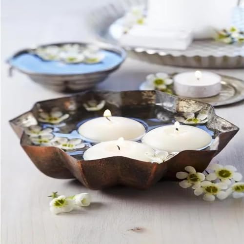 Image of 36 Packs 3-Inch unscented White Floating Candles - Ideal for Weddings, Pool Party, Holiday Centerpieces and Events - Odorless, Drip-Free, Long Lasting Burn Time